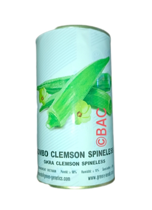 Graines De Gombo Clemson Spineless - Lot De 10 Graines, Légume-fruit Exotique Facile à Cultiver - Potager, été, Plein Soleil
